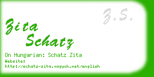 zita schatz business card